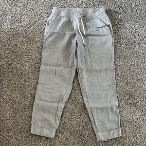 Athleta Light Gray Women's Linen Pants